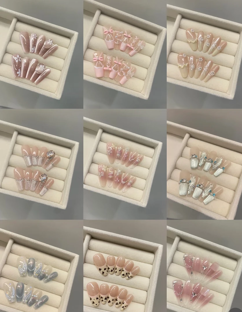 纯手工穿戴甲~新号开播~直播选款~自助专用下单发盲盒
