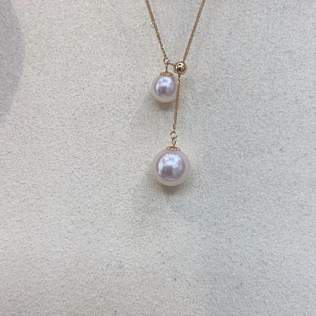 海水珍珠18K金镶嵌颈饰