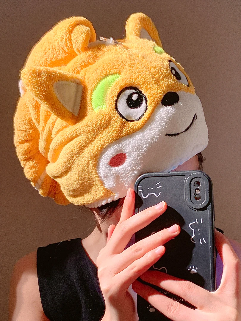 2025新款可爱少女卡通干发帽吸水速干包头发毛巾帽子加厚学生浴帽