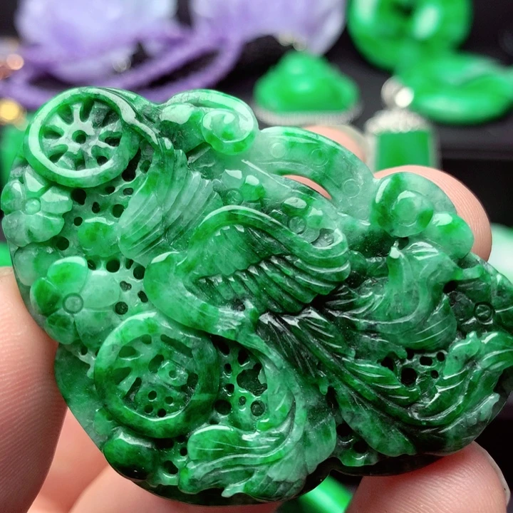 翡翠未镶嵌吊坠(不含链)