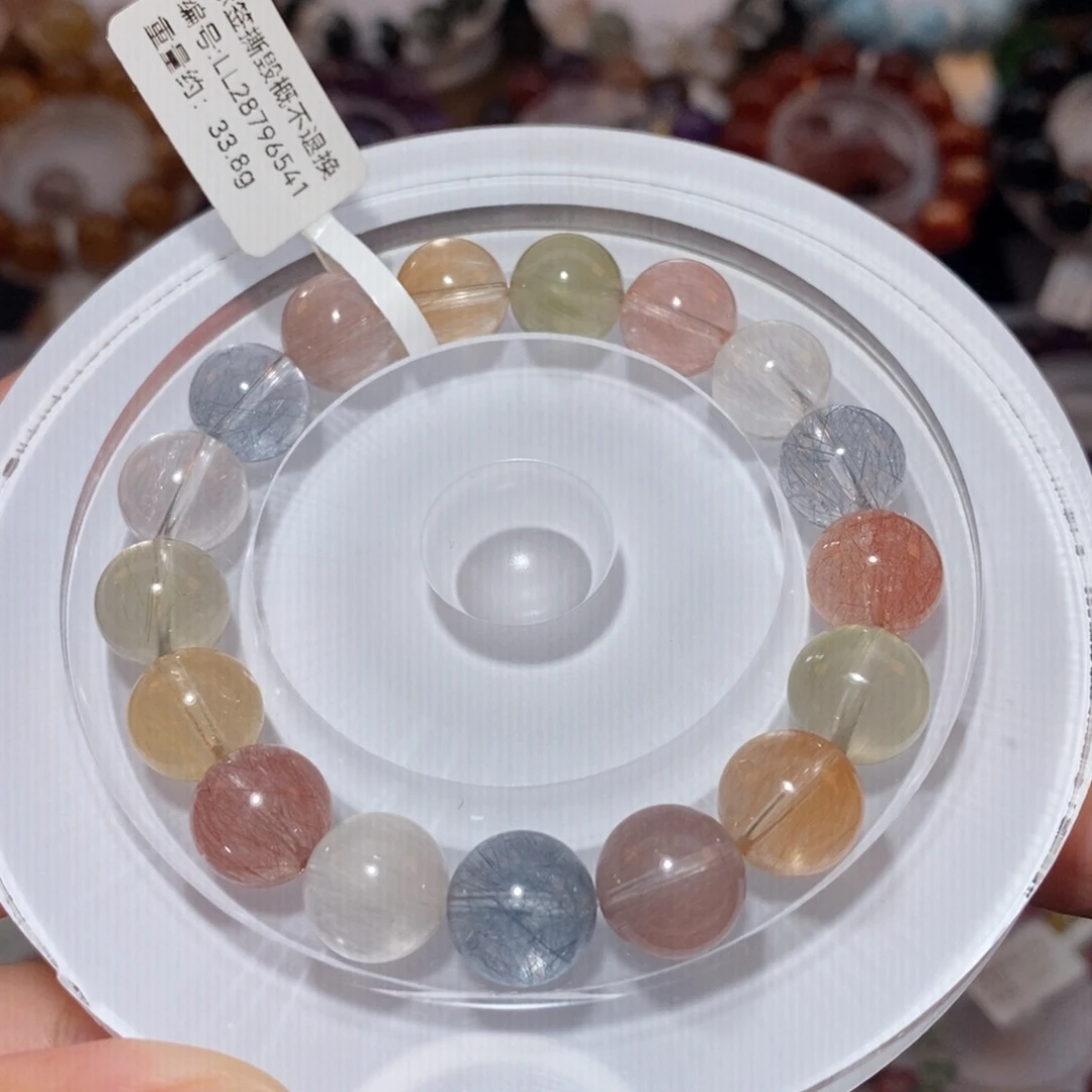 未镶嵌手链水晶F彩兔毛11.2