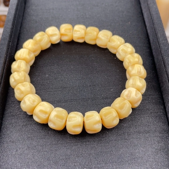 驼骨手串/手链骆驼骨雕刻百香籽12