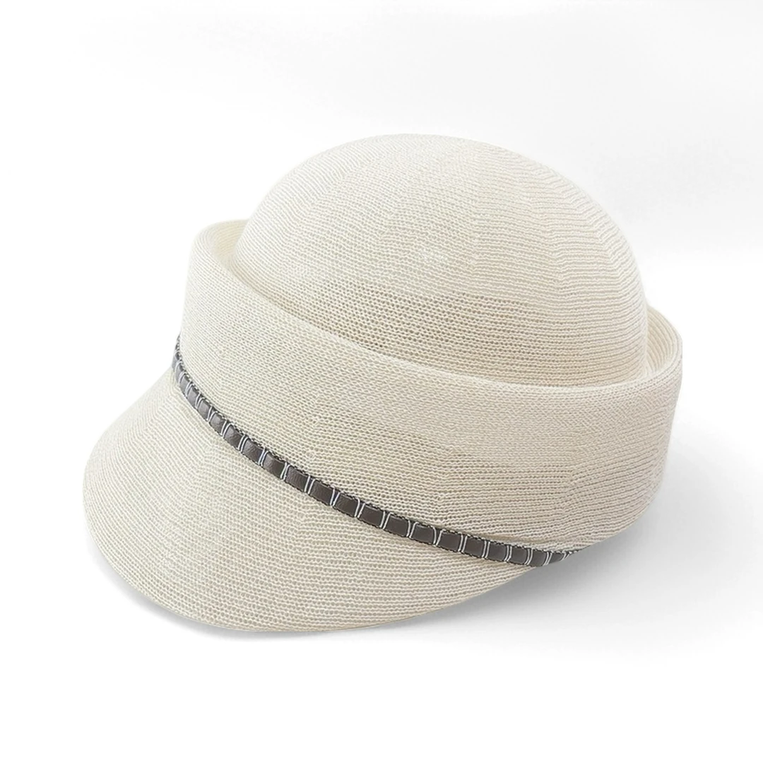 春夏凹顶马术帽和纸帽子女款