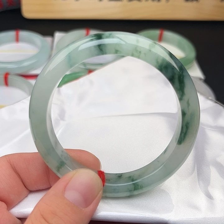 翡翠未镶嵌手镯手镯-24
