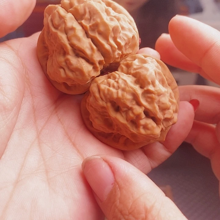 牵***走把件文玩核桃蛤蟆43尺