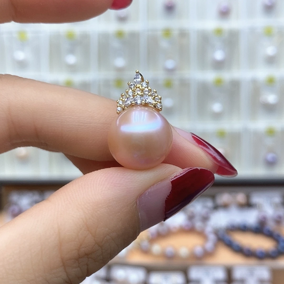 颈饰合金淡水珍珠