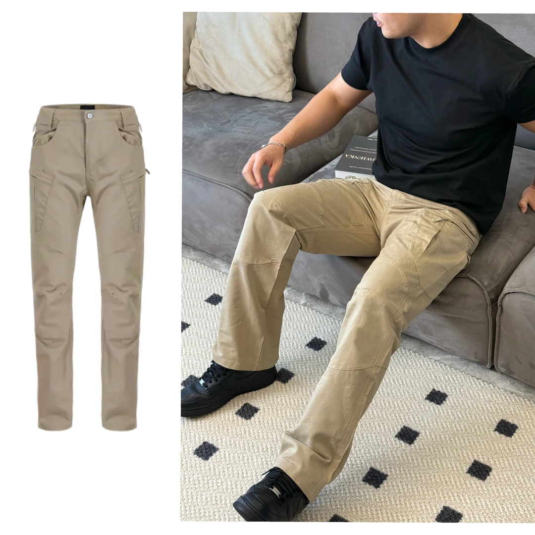 NEXA美式多口袋工装裤六处打褶功能户外直筒秋季军鸟战术休闲裤