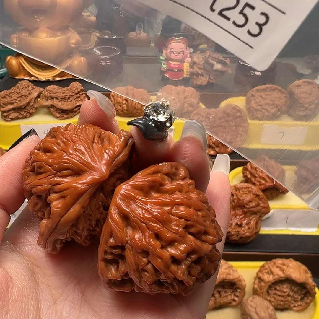 l***8文玩核桃手把件蛇头