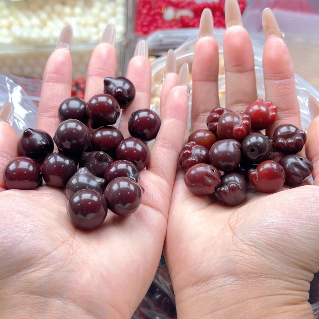 白玉菩提吊坠c16-17mm15+1颗。双拼高货溏心干磨