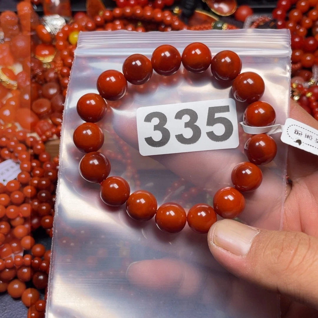 南红玛瑙手链合金女*