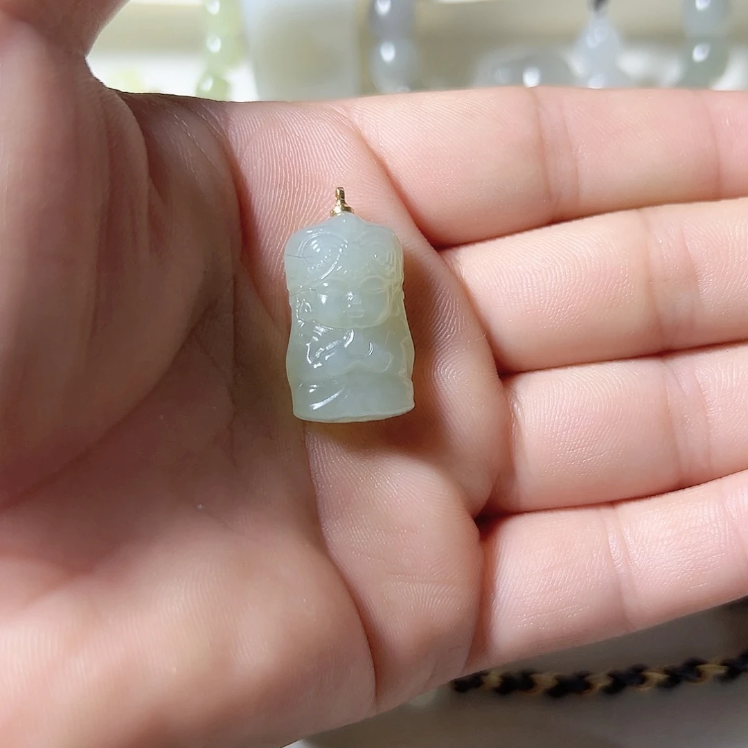 未镶嵌和田玉耳饰老***蘭