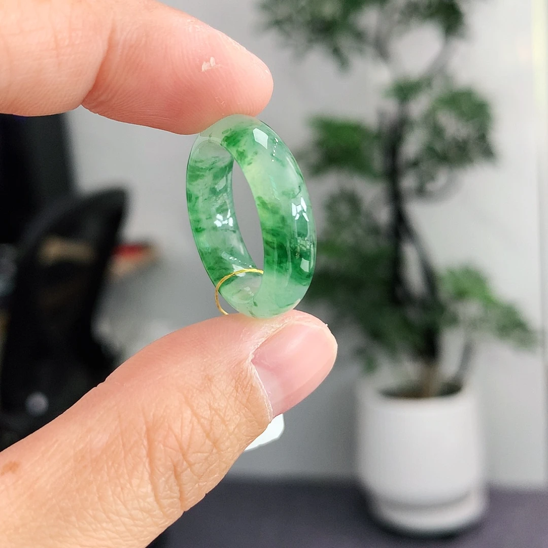翡翠未镶嵌戒指14号