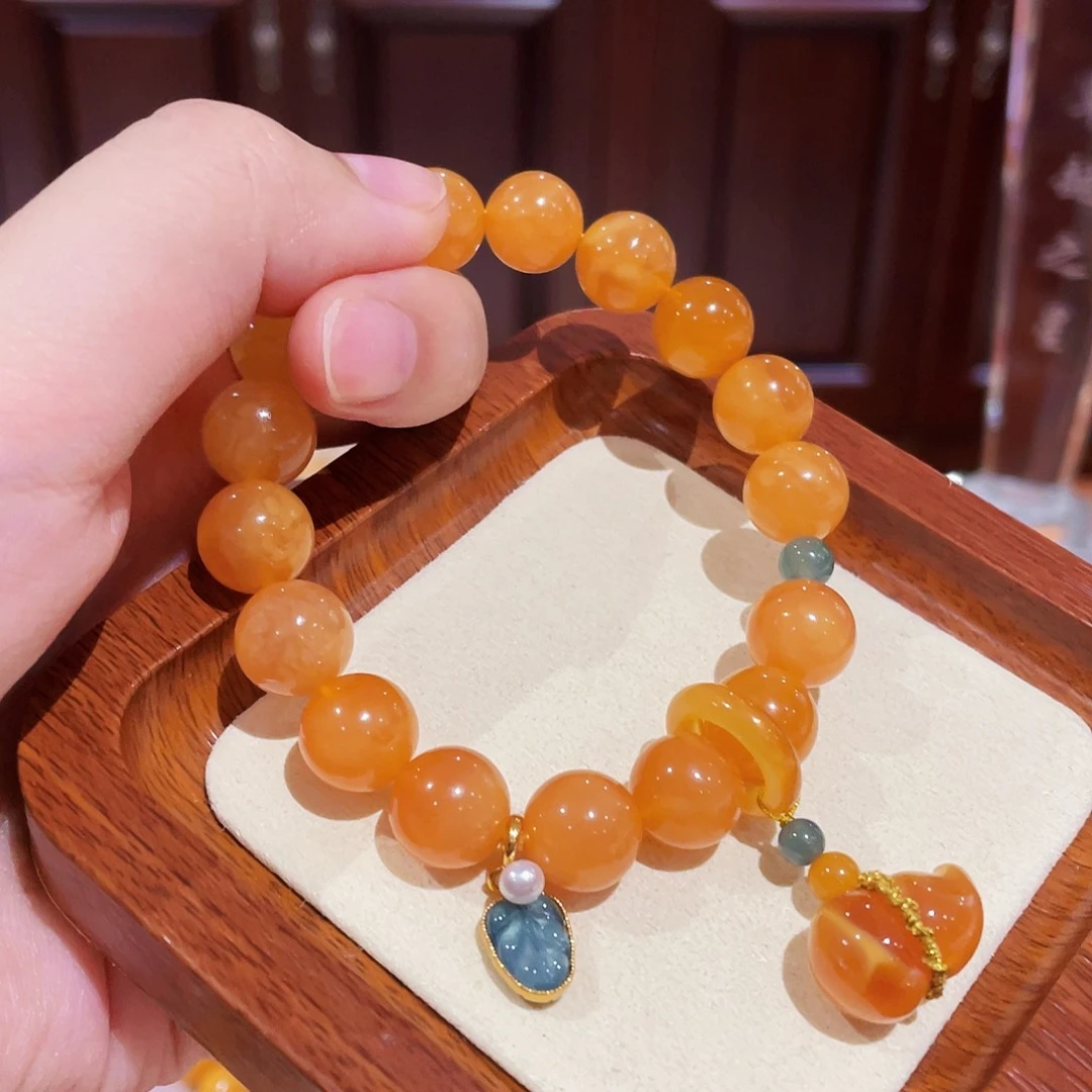 蜜蜡手链未镶嵌手串
