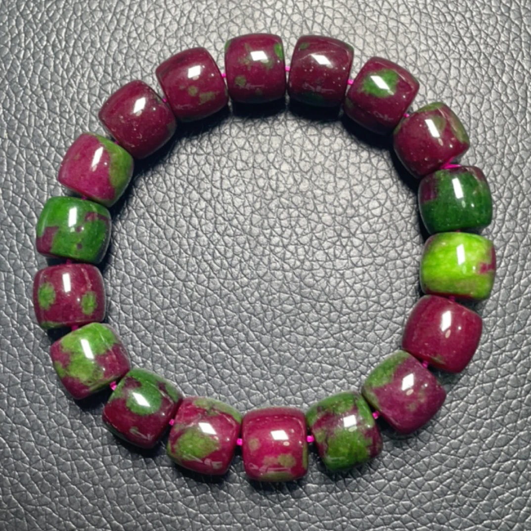 433  卡12老型紫绿手串