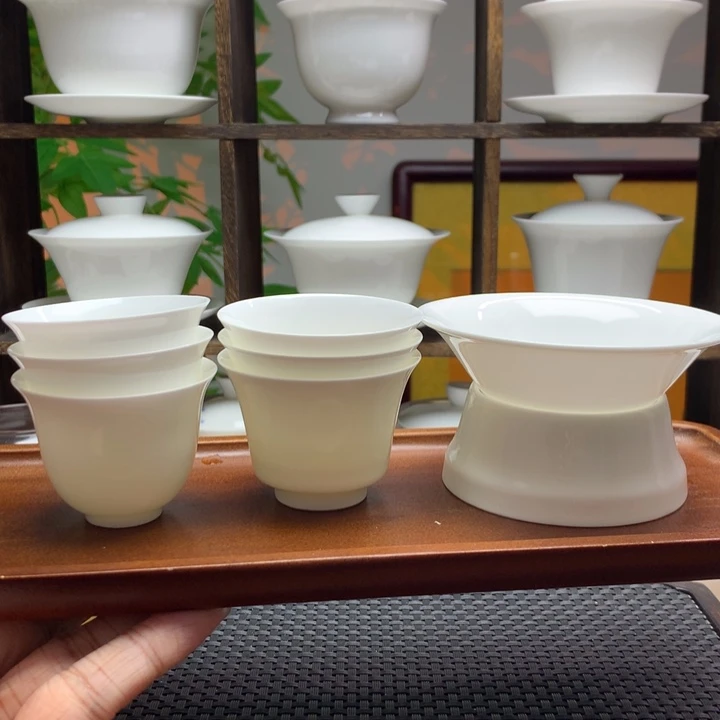 3只50ml铃铛杯+3只55ml马蹄杯+茶漏