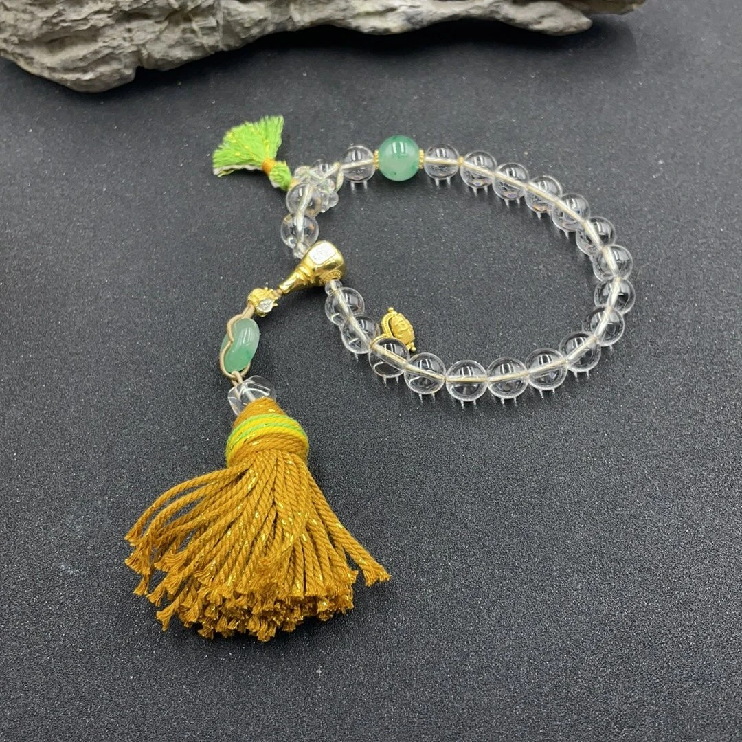 BY0424FXH标153 北玉精选 水晶珠串