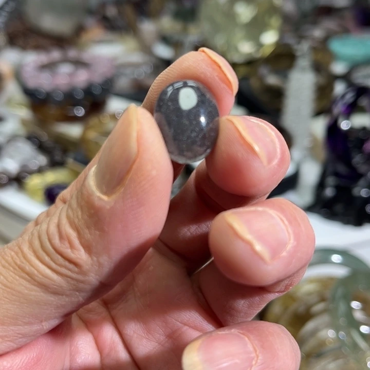 水晶戒面未镶嵌月**风天然巴西超七戒面