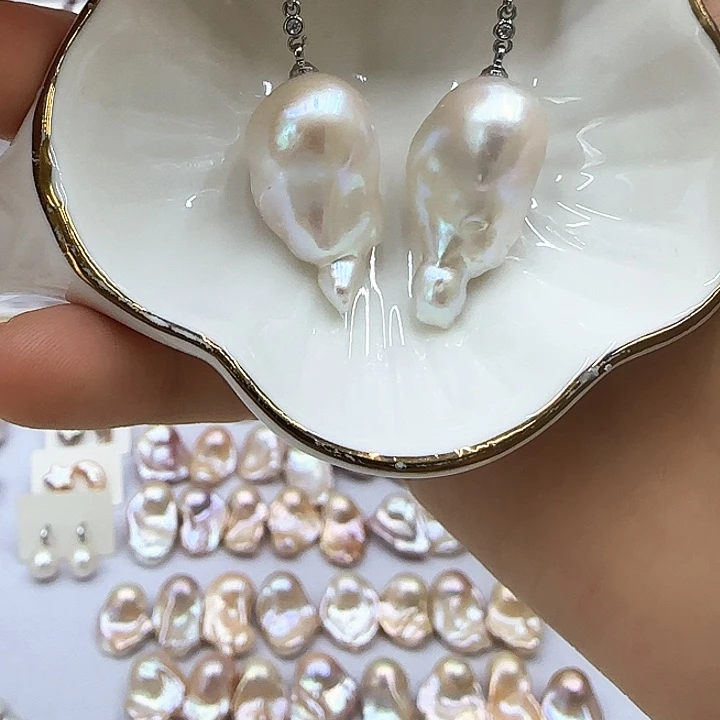 淡水珍珠银S925镶嵌颈饰