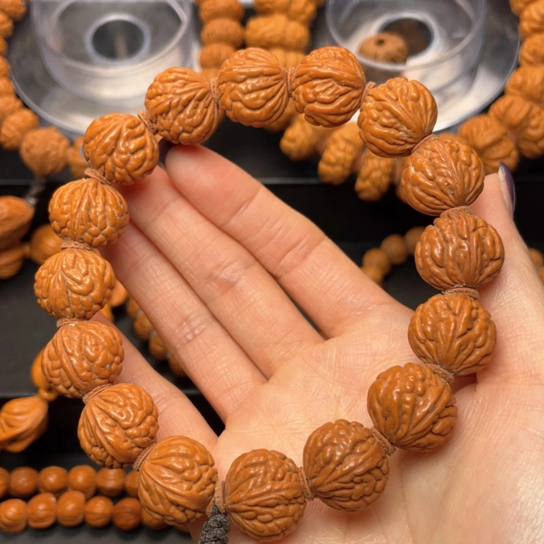 桃核手串龙纹桃核