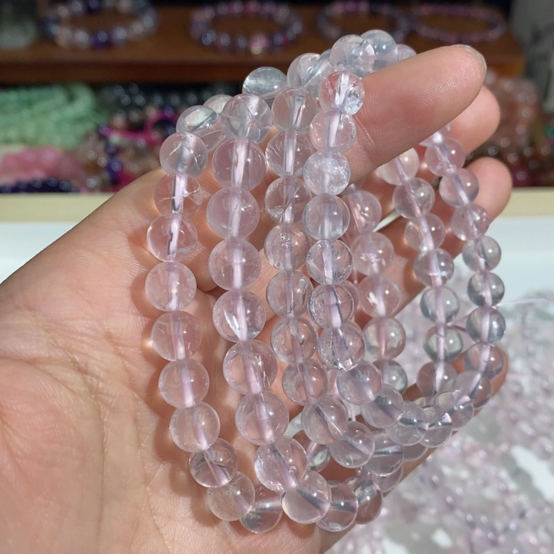 水晶手链未镶嵌粉阿塞