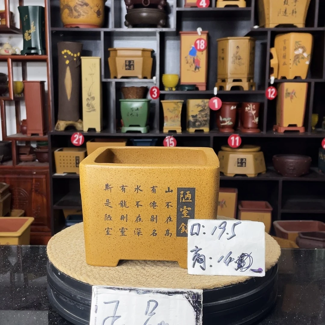 紫砂D-婉秋紫砂花盆