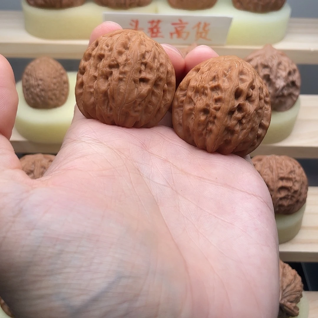 吊坠文玩核桃白*白39全品铁锤