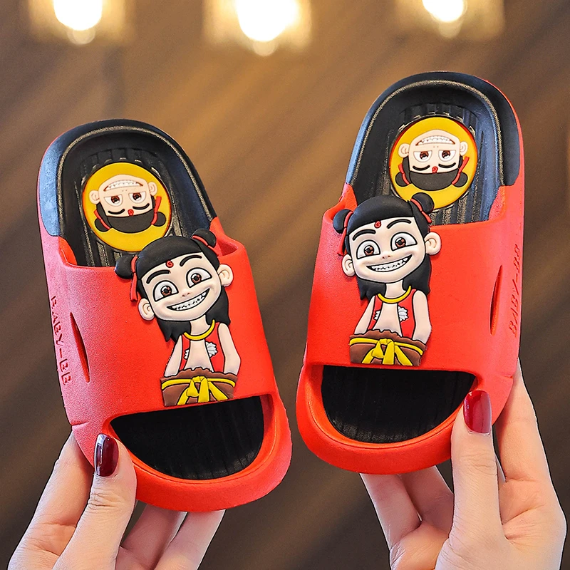 2025新款哪吒拖鞋敖丙拖鞋儿童夏季居家软底防滑宝宝夏拖鞋男童
