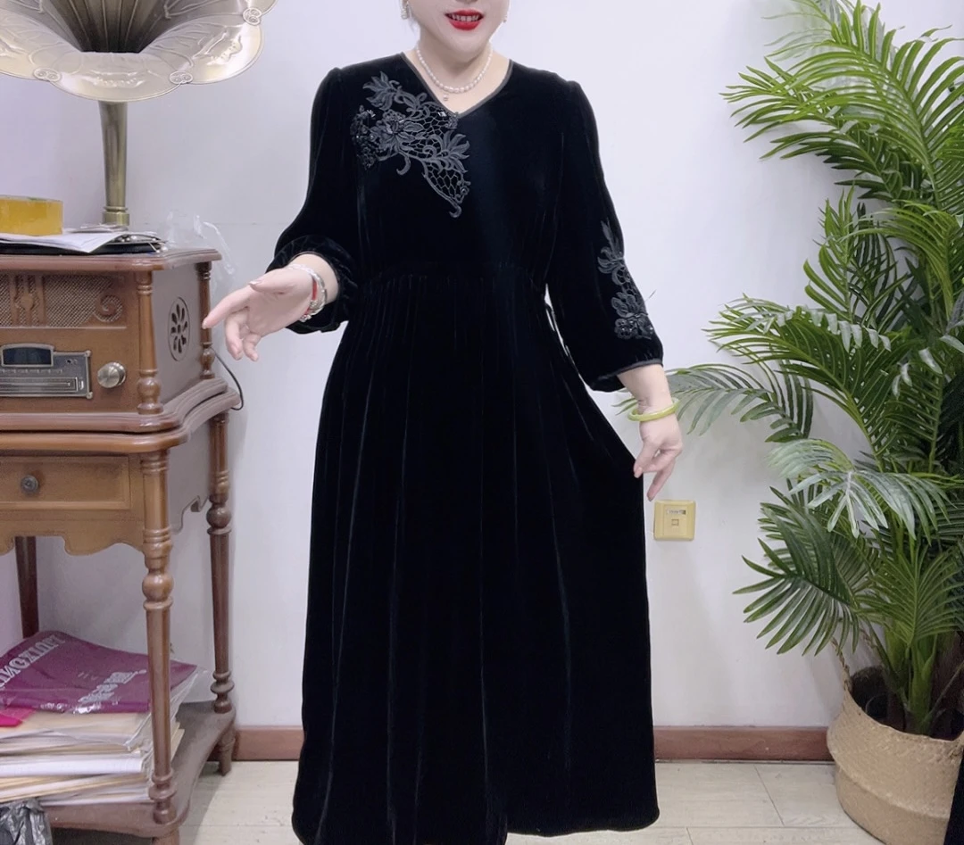 高端桑蚕丝连衣裙7AD2403