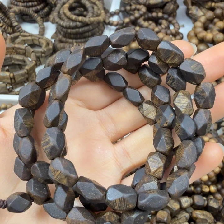 沉香手串沉香绿奇楠钻石款多圈 九九分节油