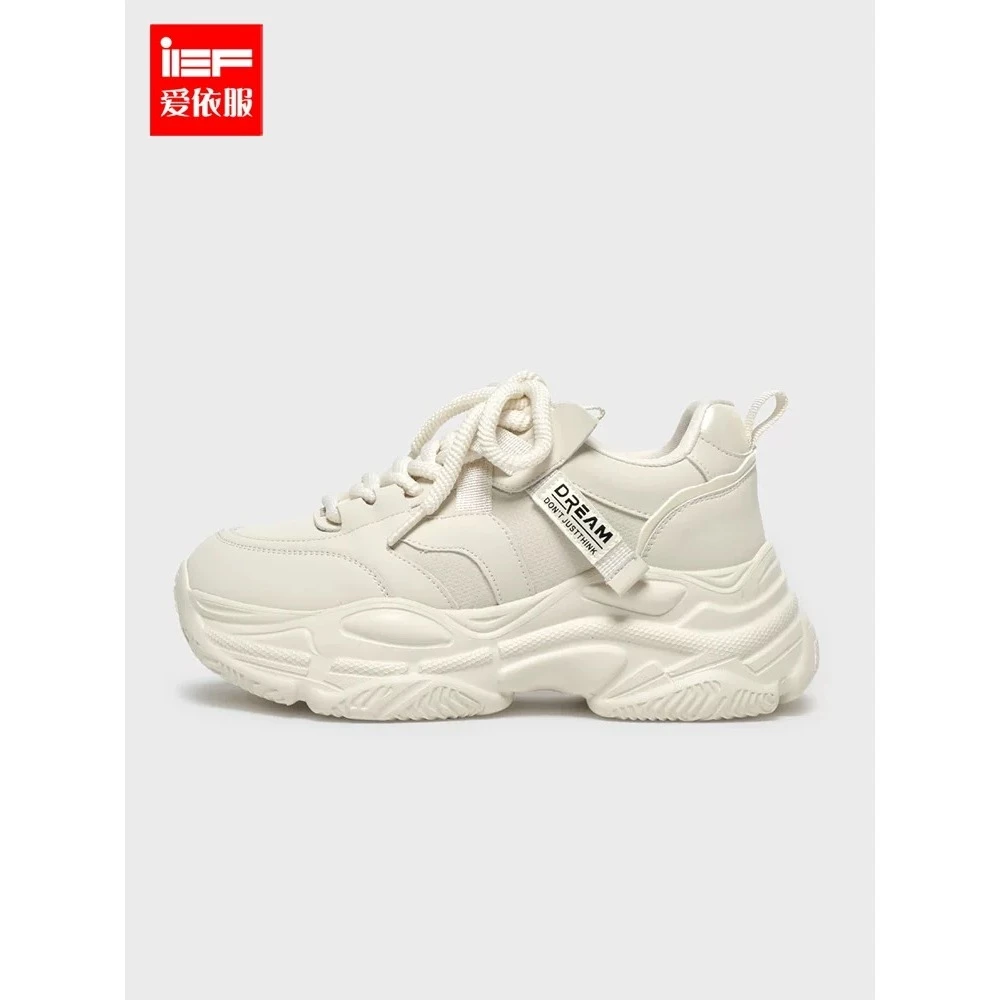 IEF/爱依服2025秋季新款时尚休闲运动百搭增高低帮厚底运动鞋