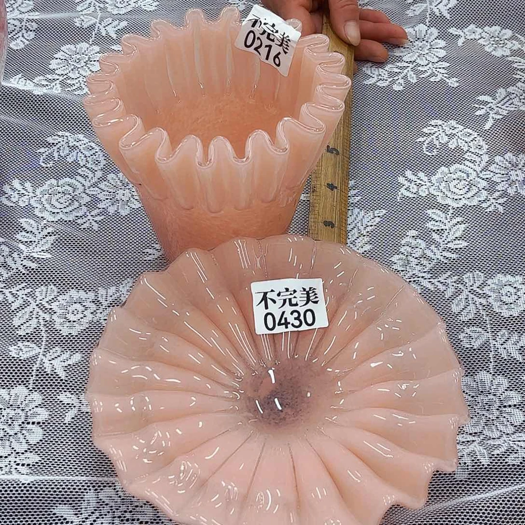 微瑕一对安妮花瓶花器摆件