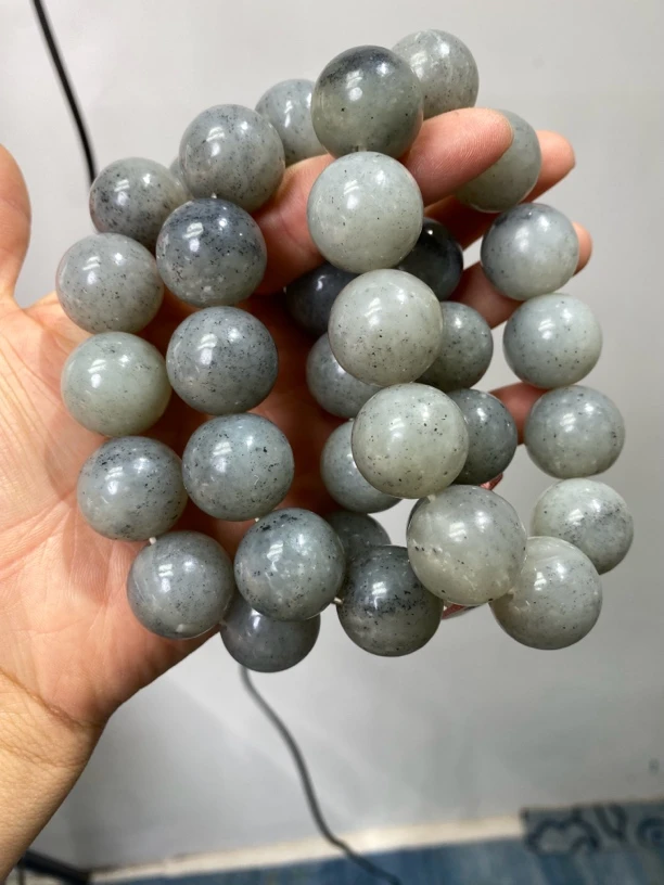 天然和田玉新疆点墨青花料20多样性发货拍一发一