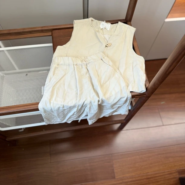 【编号I921】M82130-34-儿童 韩版套装杏色-MZX