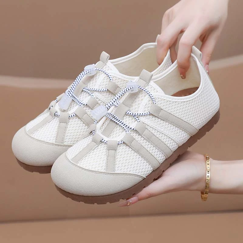 2025秋新款网红复古轻便透气运动鞋女休闲百搭德训鞋软底时尚单鞋