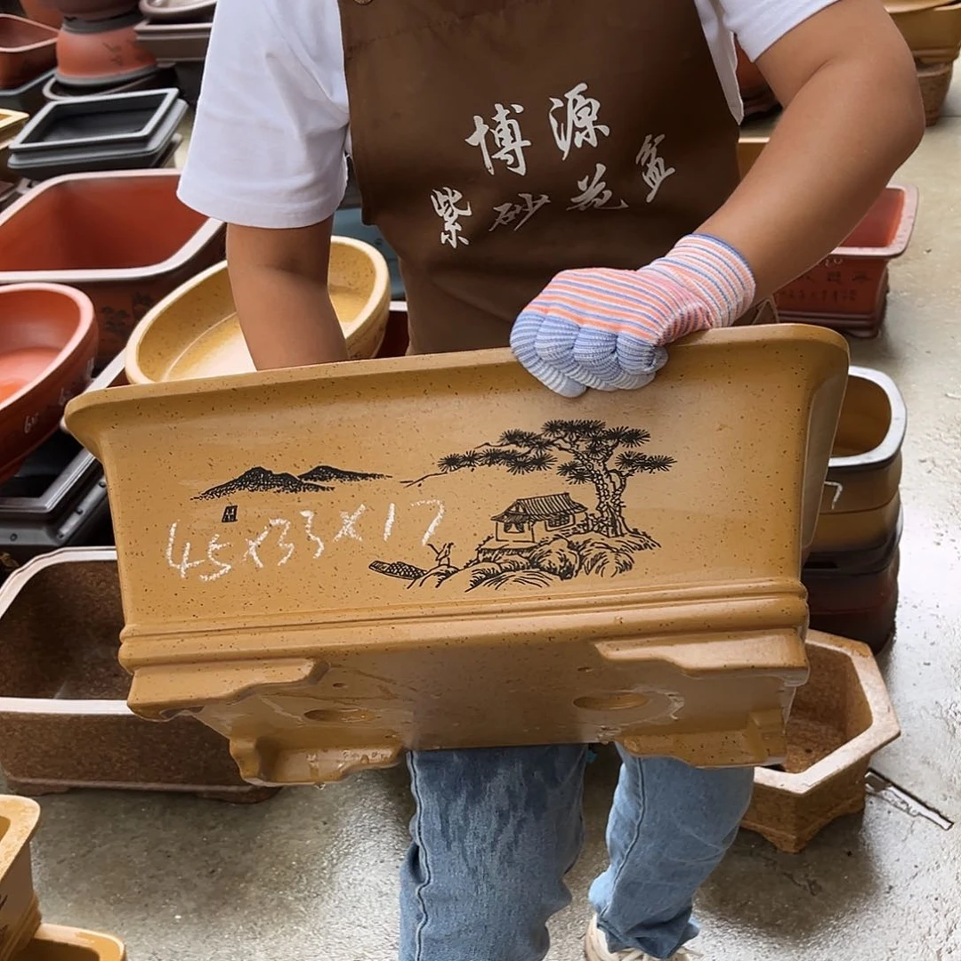 紫砂花盆盆景艺术