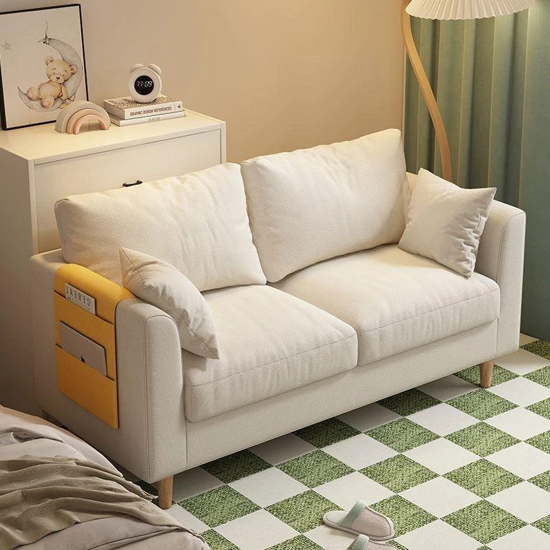沙发小户型北欧简约现代卧室出租房简易网红双人三人客厅布艺沙发