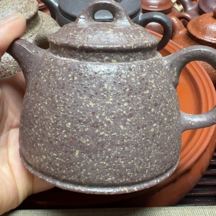 紫砂茶壶老*宜兴原矿龙背青