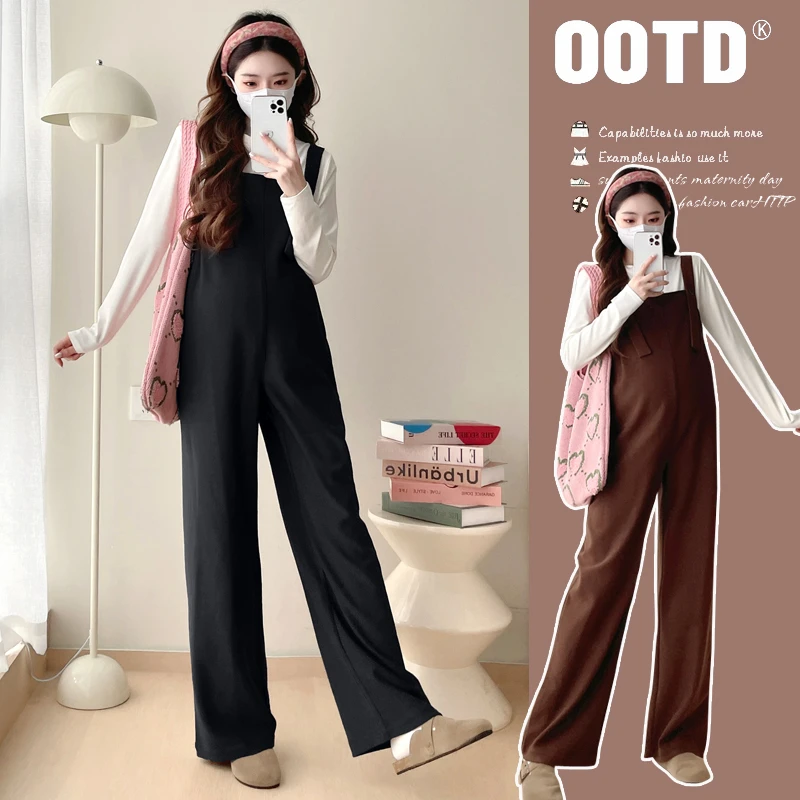 【玫瑰优选】孕妇背带裤春季套装外穿2025新款显瘦气质时尚孕妇套装
