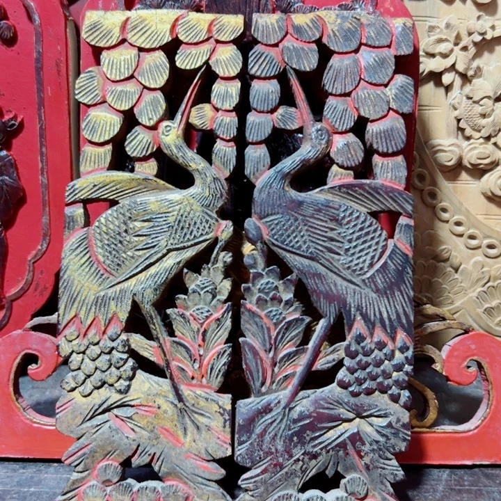 文***子木木雕工艺品摆件