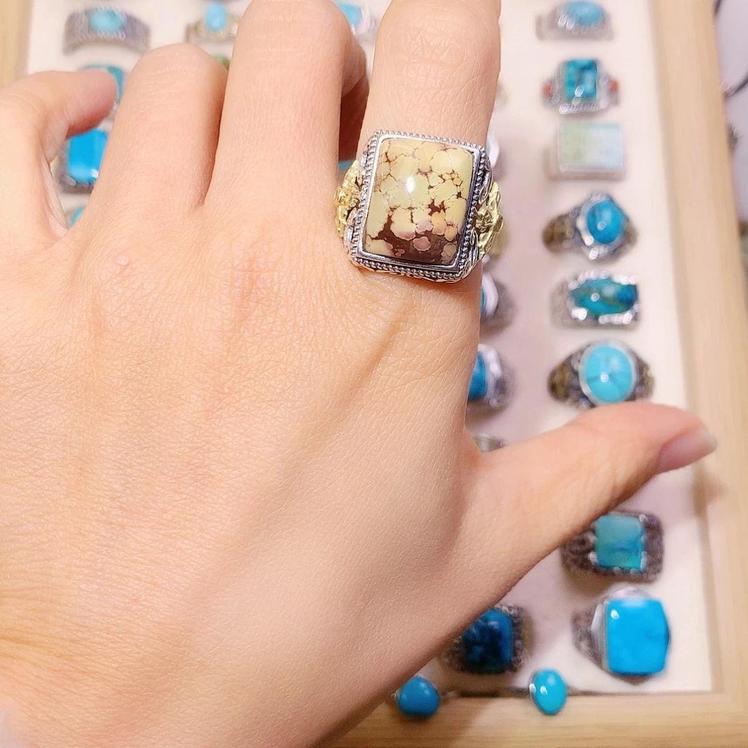 绿松石银S925镶嵌颈饰