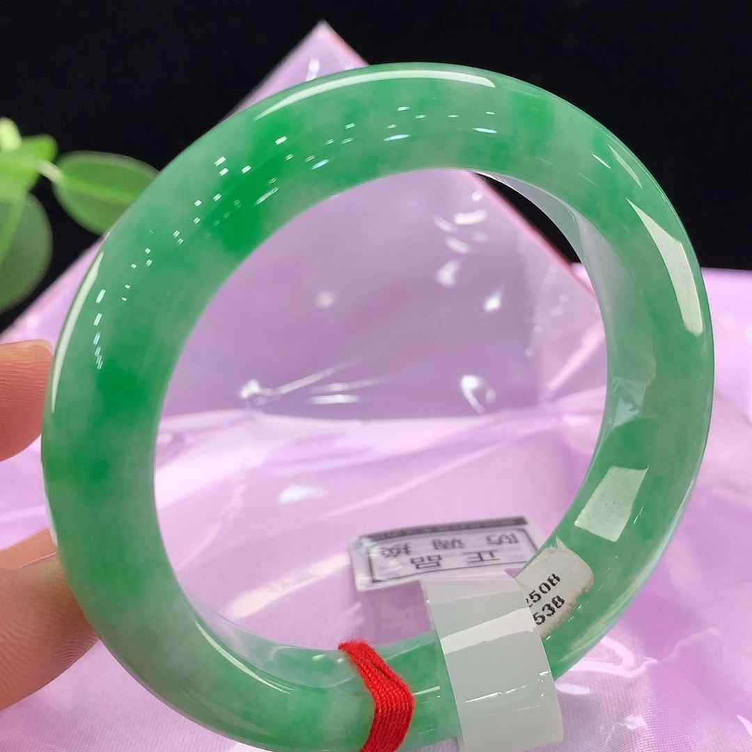 翡翠未镶嵌手镯0538