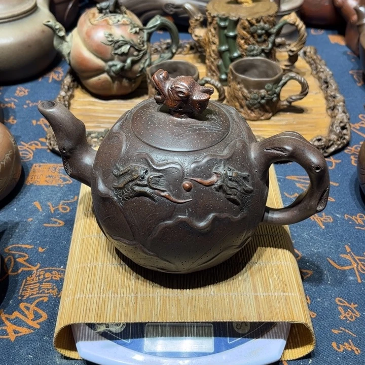马***薯紫砂茶壶紫砂。
