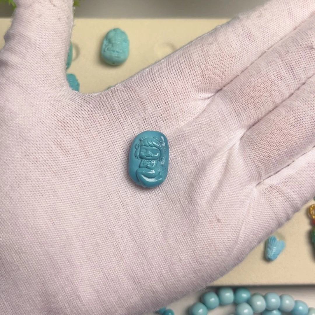 绿松石合金吊坠(不含链)