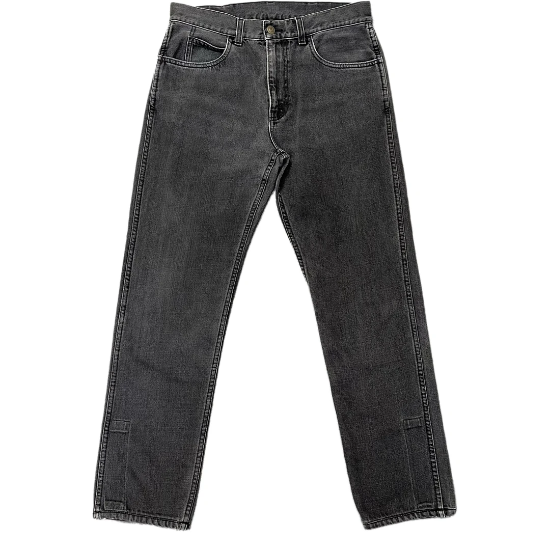 99新 GUCCI/古驰 背后皮牌牛仔裤/尺码30