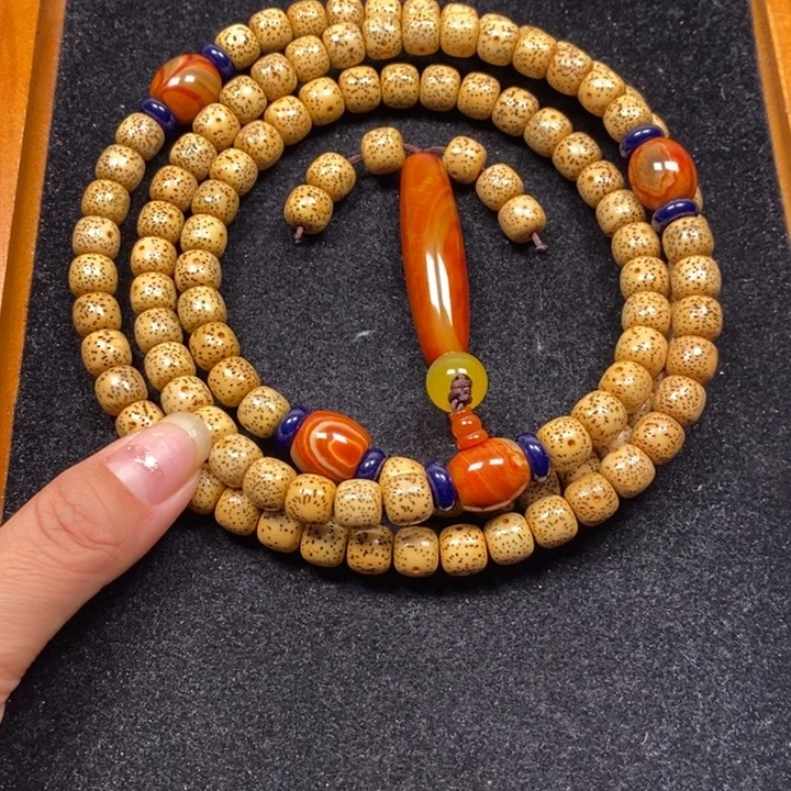 星月菩提吊坠黄金籽老陈籽9.7