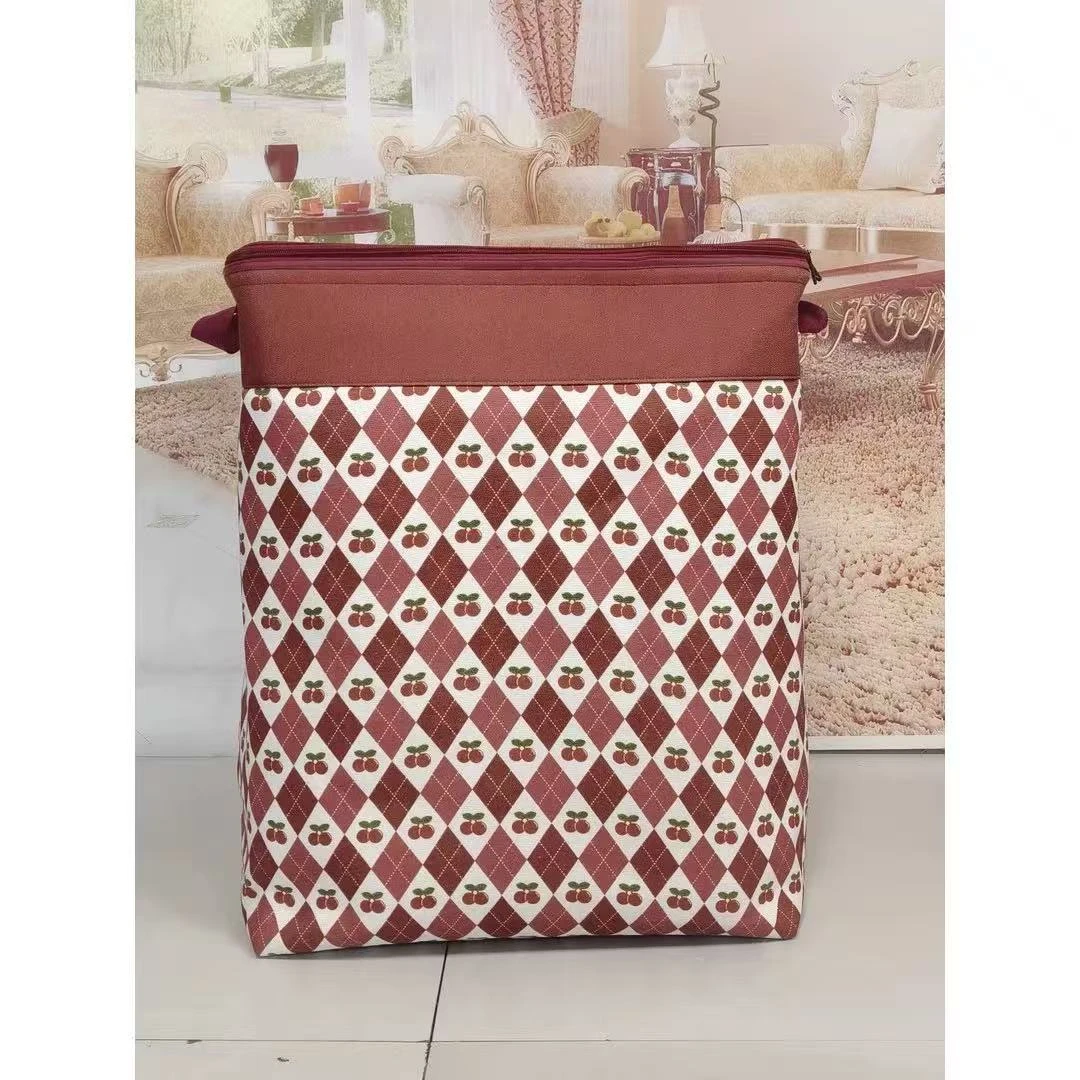 小花小熊可折叠防潮脏衣篮颜色随机防水收纳筐家用大容量储物防尘