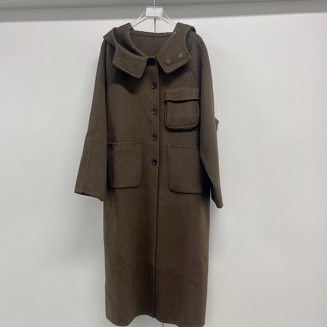 【小依专享】N335019X时尚双面呢子大衣外套-5019秋冬