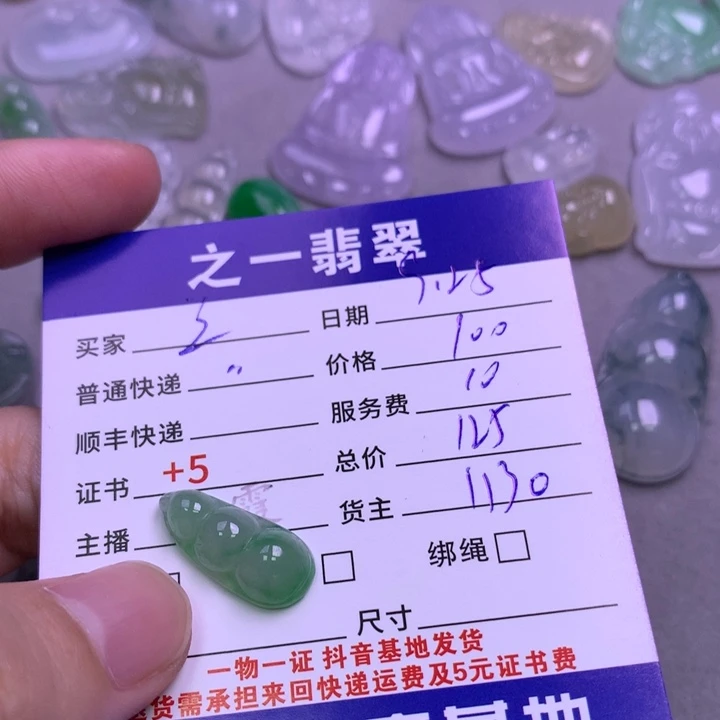 颈饰未镶嵌翡翠兰*轩