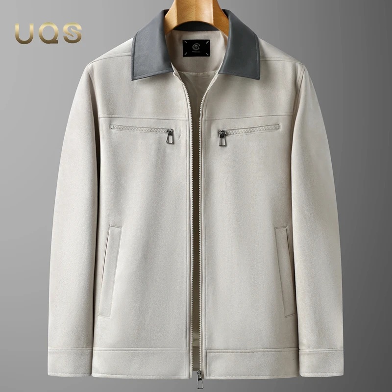 秋季男士工装夹克外套大码翻领休闲百搭上衣宽松高端简约日常通勤