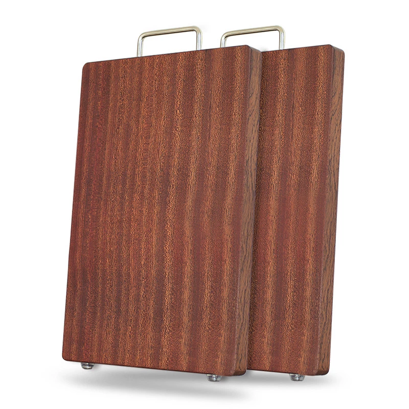 贝核乌檀木菜板家用抗菌防霉整木厨房实木切菜砧板切菜板擀面杖